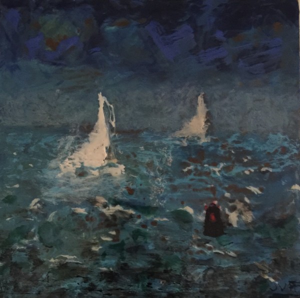 Storm Brewing, Encaustic By Joyce Van Horn