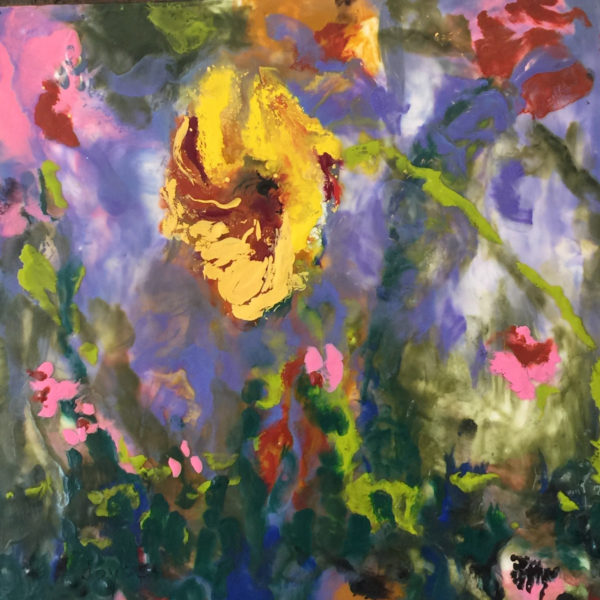 ENCAUSTIC - Flower Garden by Joyce Van Horn